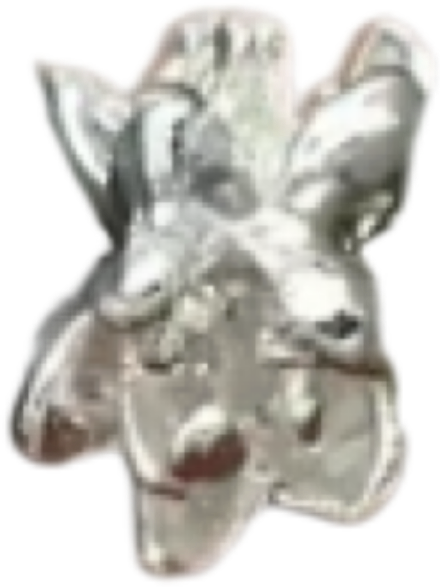 Silver-tone wreath component