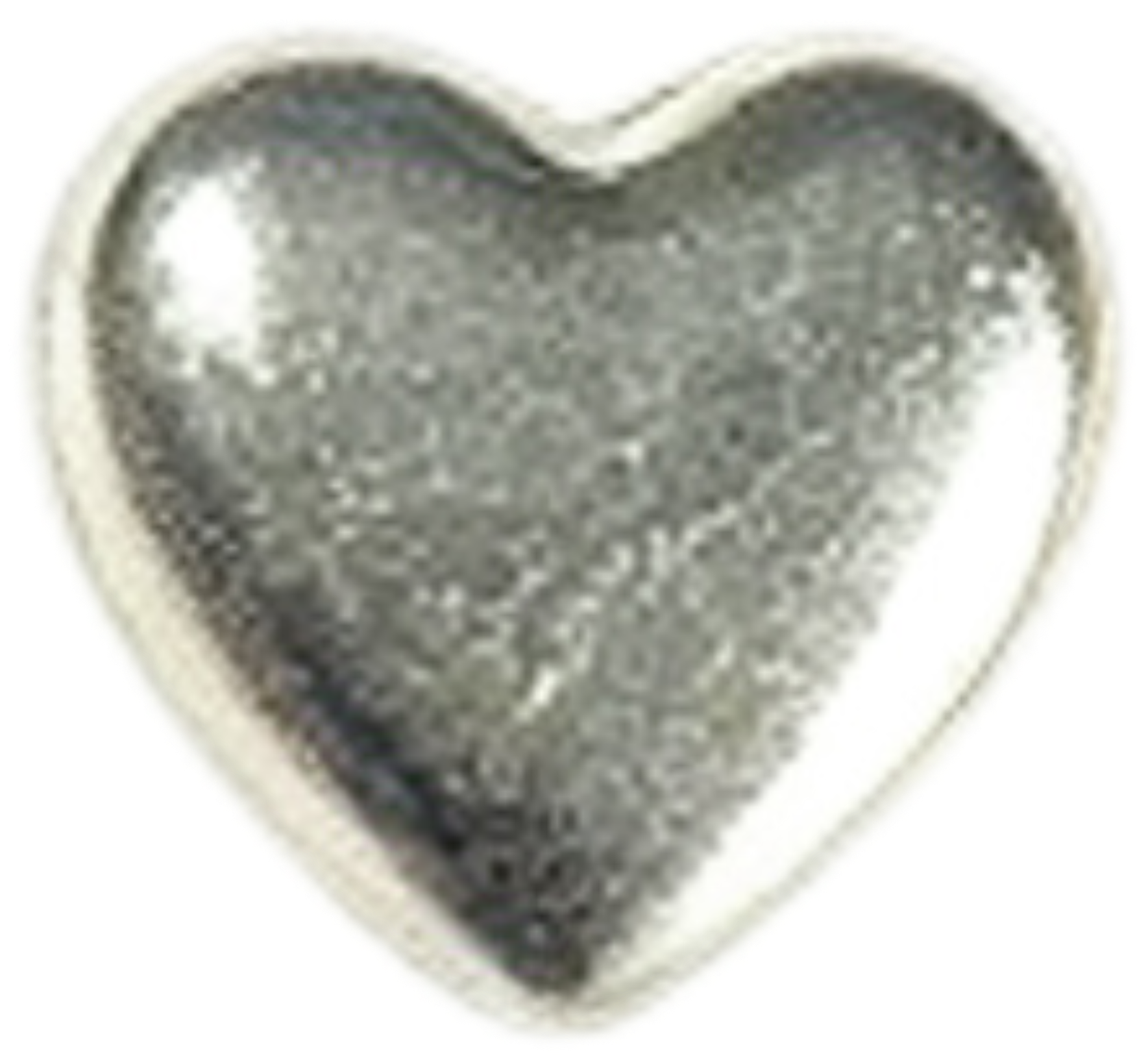 Silver-tone heart charm