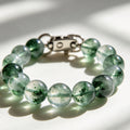 Green Phantom Quartz Pet Collar Energy Clean Growth Charm